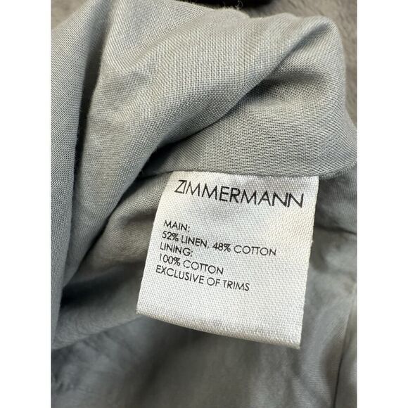 Zimmermann Floral Lace-UpโBack Mini Dress, Size 6 US - Picture 14 of 16